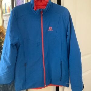 Salomon Vibrant Blue and Red Jacket